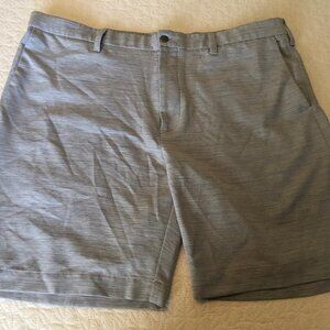 Callaway Mens Golf Shorts Flat Front RN# 37763 Black Grey & White Size 40
